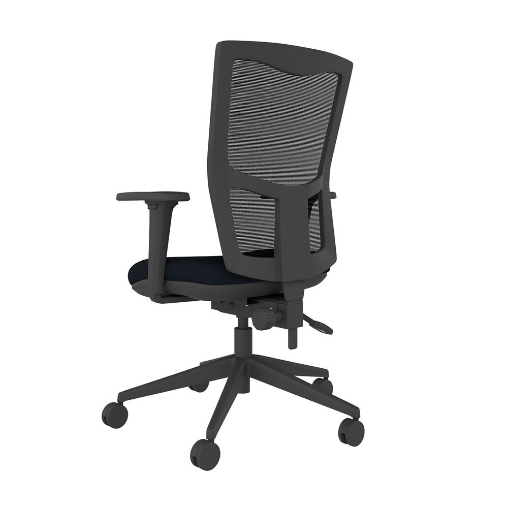 Homeworker Mesh Back Black Ergonomic Chair (with armrests)