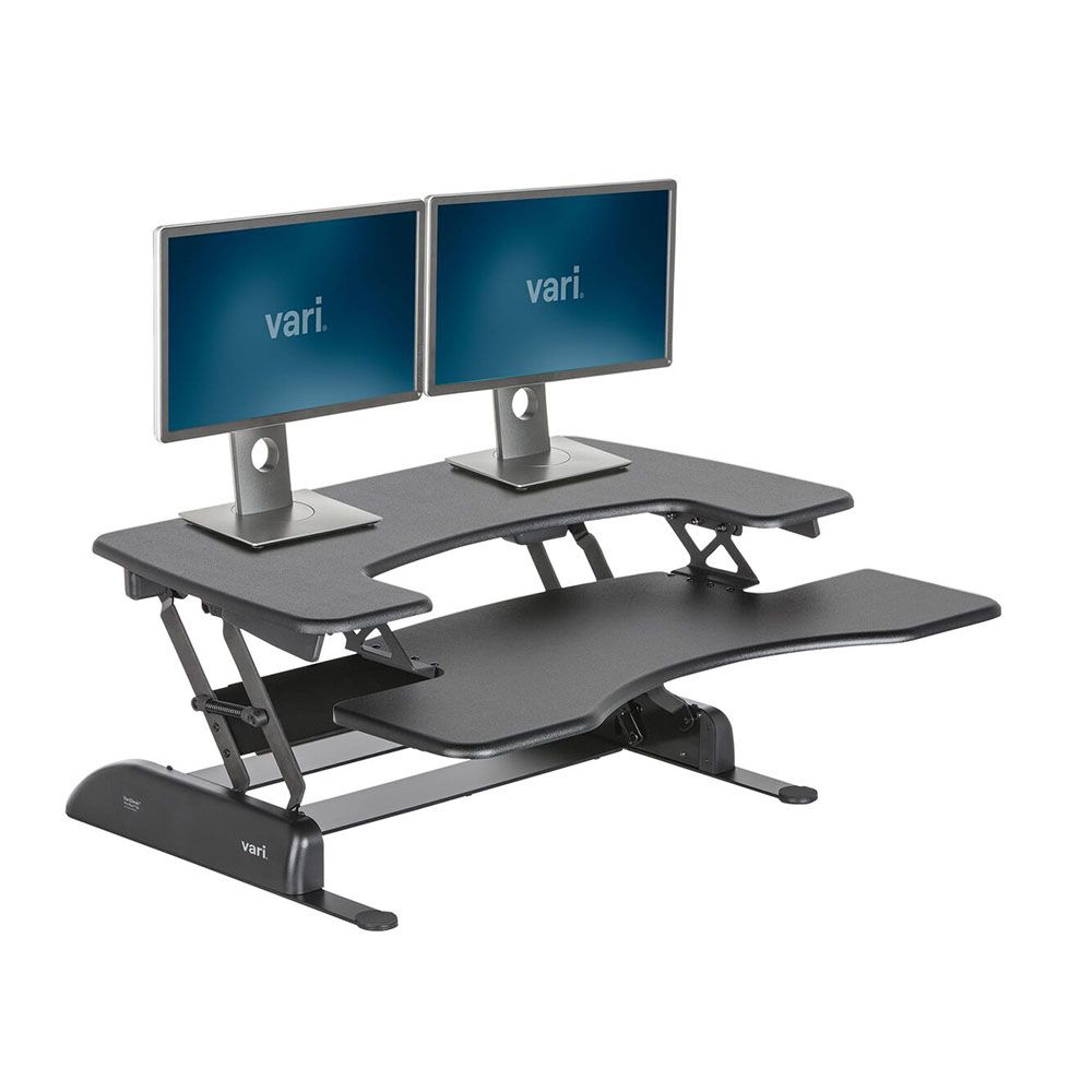Varidesk Pro Plus 36 Dual Monitor, Dual Monitor Computer Desk Uk