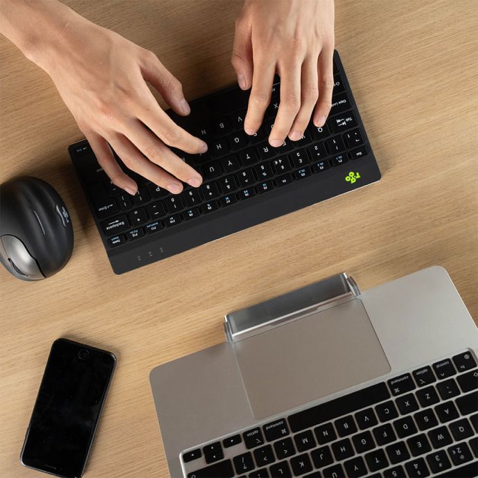 Readly Short Keyboard R-Go Black Compact Break Mini Keyboard from Posturite