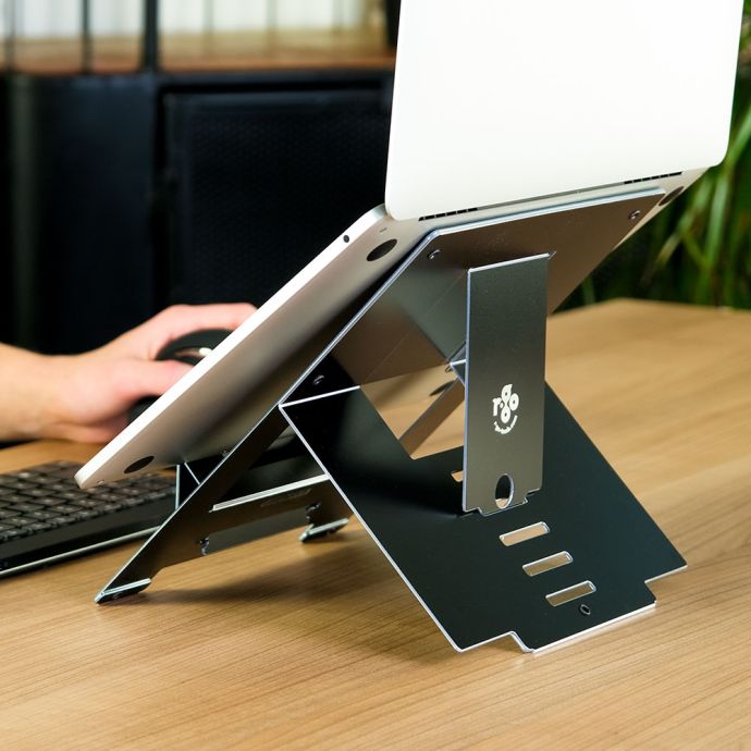 R-Go Riser Flexible Laptop Stand (Black) - lifestyle shot