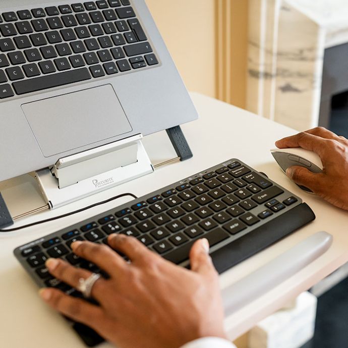 Posturite Laptop Workstation Pack - lifestyle shot