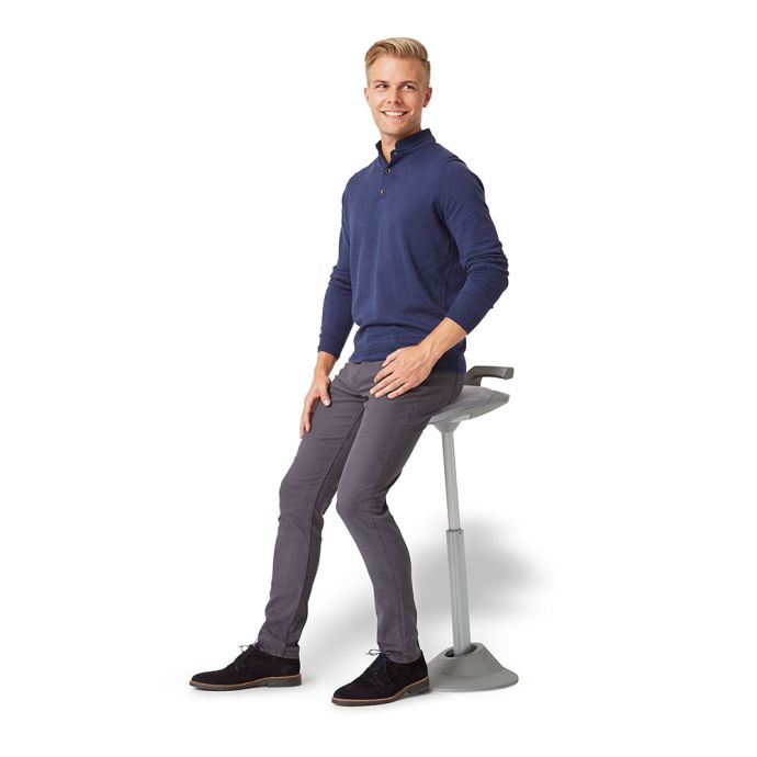 Moveman Chair Muvman Black Standing Chair from Posturite