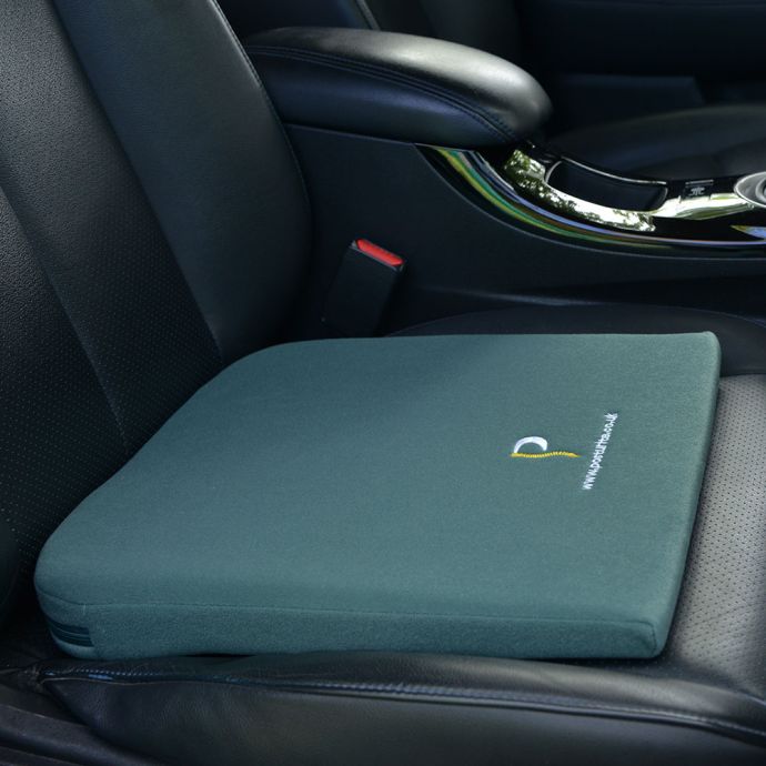 Posturite Slimline Wedge - shown on a car seat