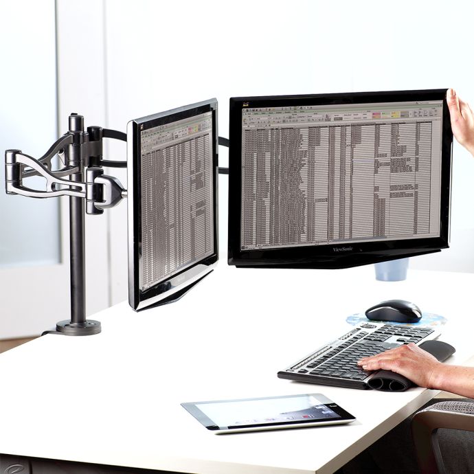 Vista Dual Monitor Arm - lifestyle shot