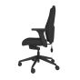 Positiv Plus High Back - black, side view, with armrests