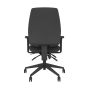 Positiv P-Sit High Back Ergonomic Chair - black, back view, with armrests
