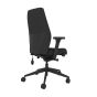 Positiv Plus High Back - black, back angle view, with armrests