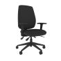 Positiv P-Sit High Back - black, front angle view with armrests