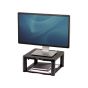 Premium Monitor Riser - Graphite - front angle view with monitor