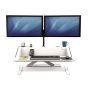 Lotus™ Sit-Stand Workstation - White - open front view