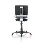 3Dee Active Office Chair - Black - back view