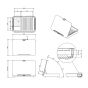 Addit Bento® Ergonomic Toolbox 900 - drawings and dimensions