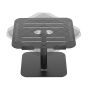 Alumia™ Desk Laptop Stand - top angle view, showing rotation-adjustable platform