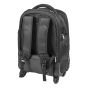Posturite Executive 4 Wheel Trolley Backpack - back view with straps