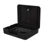 Breyta™ Laptop Carry Case - black, front angle view, shown open