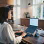 Contour RollerMouse Pro - lifestyle shot, shown with a separate keyboard and laptop stand