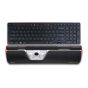 Balance Keyboard (Black) - birdseye view with RollerMouse Free3 roll bar mouse