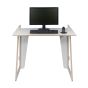 Smart Slot Fixed Height Homeworking Desk - bottom section, front view