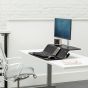 Lotus™ RT Sit-Stand Workstation (Single, Black) - lifestyle view