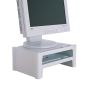 Flat Screen Monitor Posture Block - stack of 2 white blocks with monitor