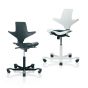 HÅG Capisco Puls 8010 Black & White Ergonomic Office Chair 