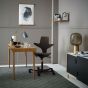 HÅG Capisco Puls 8020 Black Office Chair - lifestyle shot, shown in a home office environment