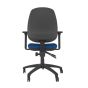 Homeworker Ergonomic Office Chair - royal blue, back view, with armrests