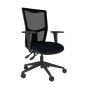 Homeworker Mesh Back Ergonomic Office Chair - front angle view, with armrests