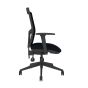 Homeworker Mesh Back Ergonomic Office Chair - side view, with armrests