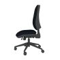 Homeworker Plus Medium Back Ergonomic Office Chair - side view, without armrests