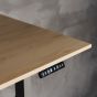 JOSHO Homeworker Beech Electric Sit-Stand Desk - close up of the memory switch