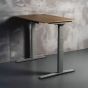 JOSHO Homeworker Italian Oak Electric Sit-Stand Desk - front angle view
