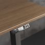 JOSHO Homeworker Italian Oak Electric Sit-Stand Desk - close up of memory switch