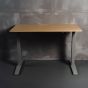 JOSHO Homeworker Natural Oak Electric Sit-Stand Desk - front view