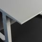 JOSHO Homeworker White Electric Sit-Stand Desk - close up of desktop
