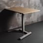 KOJI Beech Electric Sit-Stand Desk - front angle view