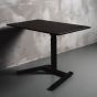 KOJI Black Electric Sit-Stand Desk - front angle view