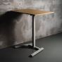 KOJI Natural Oak Electric Sit-Stand Desk - front angle view