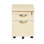 Mobile 2 Drawer Pedestal - Maple - front view