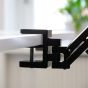 Mousetrapper Armrest Dynamic - close up of clamp