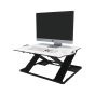 Opløft Sit-Stand Platform with monitor - angle view up