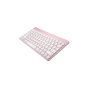 Penclic Mini Keyboard KB3 Bluetooth Pretty Pink - side angle view