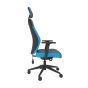 PlayaOne Black/Azure Gaming Chair - side view