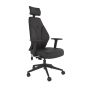 PlayaOne Black/Black Gaming Chair - front angle view