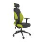 PlayaOne Black/Lime Gaming Chair - front angle view