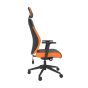 PlayaOne Black/Orange Gaming Chair - side view