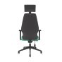PlayaOne Black/Spearmint Gaming Chair - back view