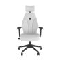 PlayaOne White/White Gaming Chair - front view
