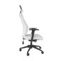 PlayaOne White/White Gaming Chair - side view