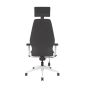 PlayaOne White/Black Gaming Chair - back view